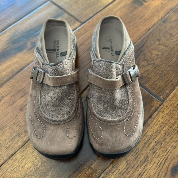 Merrell Mary Jane Suede Slip-On Shoes Womens 8 - Picture 1 of 7